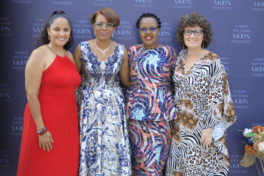 Dr Lilly Ajarova book launch Kampala Serena Hotel 2025 with Fanny Martinez, Alice Okecha, Charlotte Beauvoisin Diary of a Muzungu